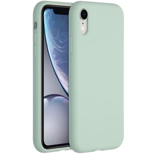 Accezz - Liquid Silicone Backcover voor Apple iPhone Xr - Sky Blue