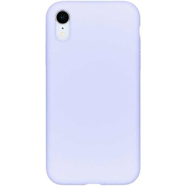 Accezz - Liquid Silicone Backcover voor Apple iPhone Xr - Purple