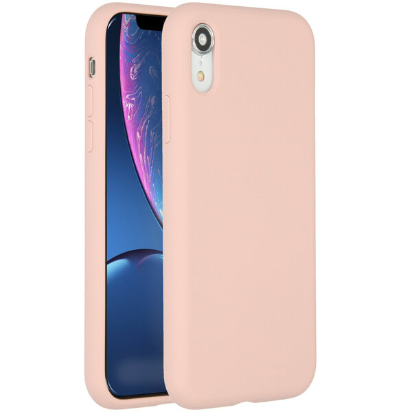 Accezz - Liquid Silicone Backcover pour Apple iPhone Xr - Pink
