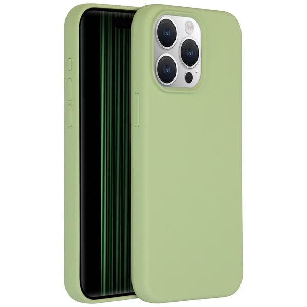 Accezz - Liquid Silicone Backcover voor Apple iPhone 15 Pro Max - Green