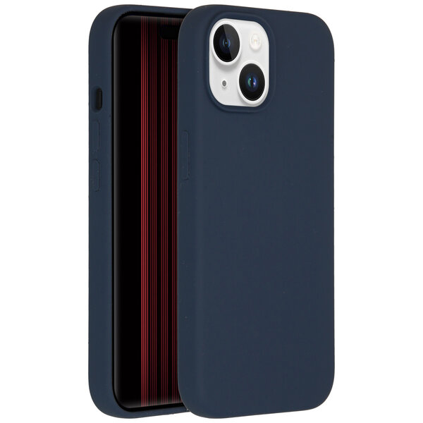 Accezz - Liquid Silicone Backcover voor Apple iPhone 15 - Dark Blue