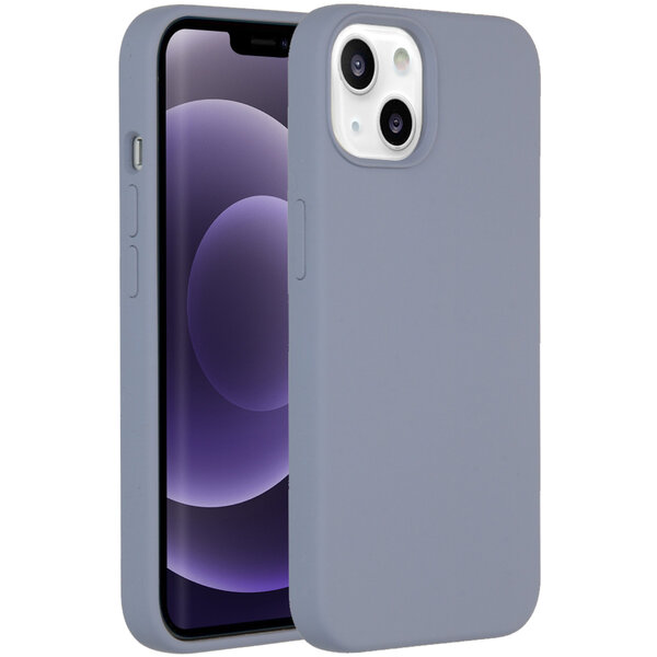 Accezz - Liquid Silicone Backcover for Apple iPhone 14 / 13 - Lavender Grey