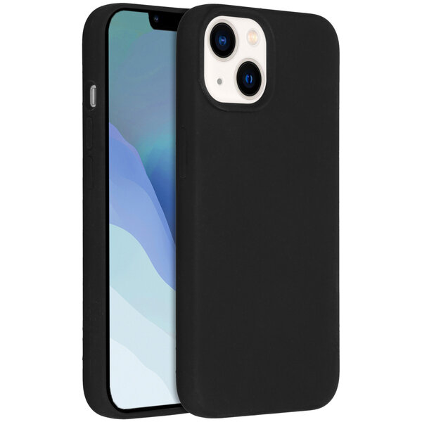 Accezz - Liquid Silicone Backcover voor Apple iPhone 14 / 13 - Black