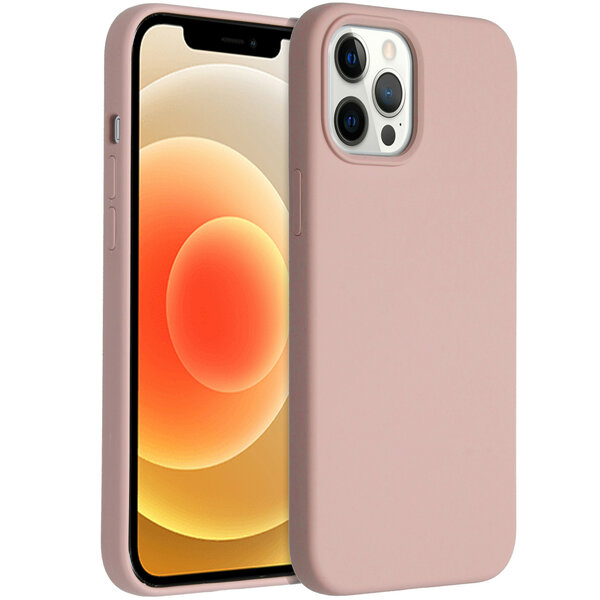 Accezz - Liquid Silicone Backcover voor Apple iPhone 12 Pro Max - Pink