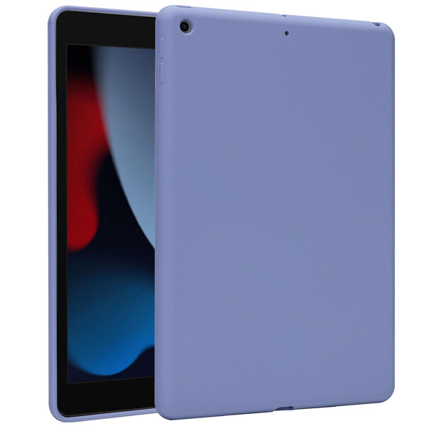 Accezz - Liquid Silicone Backcover for Apple iPad 9 (2021) 10.2 inch / iPad 8 (2020) 10.2 inch / iPad 7 (2019) 10.2 inch - Lila