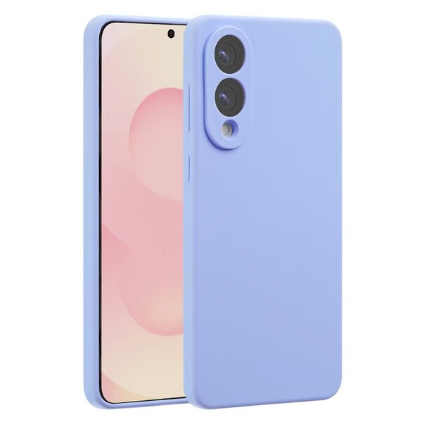 Accezz - Liquid Silicone Backcover met MagSafe voor Samsung Galaxy S25 Edge - Purple