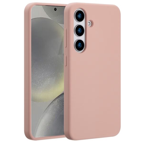 Accezz - Liquid Silicone Backcover met MagSafe voor Samsung Galaxy S25 - Pink