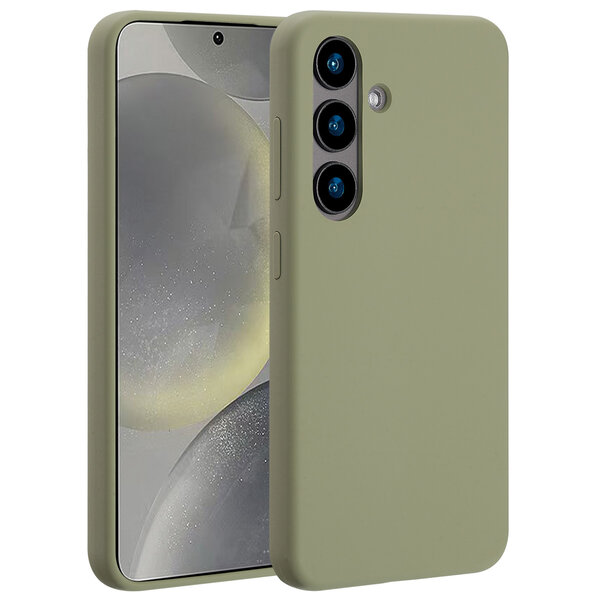 Accezz - Liquid Silicone Backcover met MagSafe voor Samsung Galaxy S24 - Cooper Green