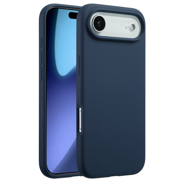 Accezz - Liquid Silicone Backcover met MagSafe voor Apple iPhone Air - Dark Blue