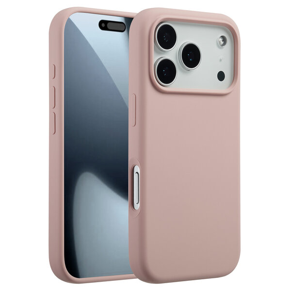 Accezz - Liquid Silicone Backcover with MagSafe for Apple iPhone 17 Pro - Pink