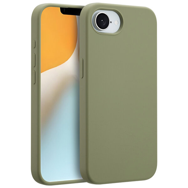 Accezz - Liquid Silicone Backcover avec MagSafe pour Apple iPhone 16e - Cooper Green