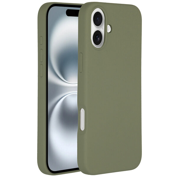 Accezz - Liquid Silicone Backcover with MagSafe for Apple iPhone 16 Plus - Cooper Green