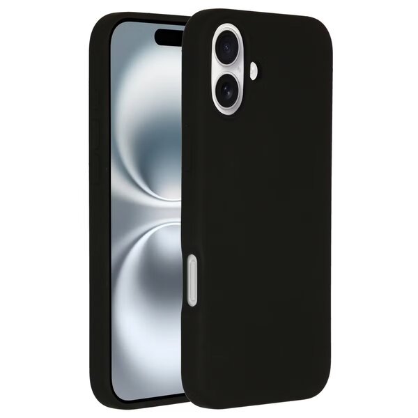 Accezz - Liquid Silicone Backcover met MagSafe voor Apple iPhone 16 Plus - Black