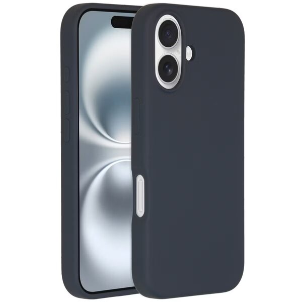 Accezz - Liquid Silicone Backcover met MagSafe voor Apple iPhone 16 - Dark Blue