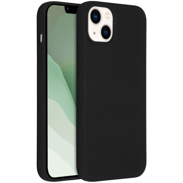 Accezz - Liquid Silicone Backcover met MagSafe voor Apple iPhone 14 Plus - Black