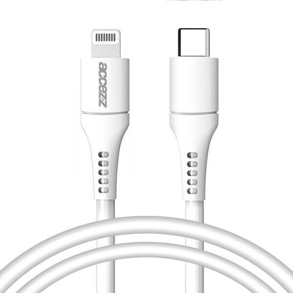 Accezz - Lightning naar USB-C kabel - MFi certified - 1 m - White