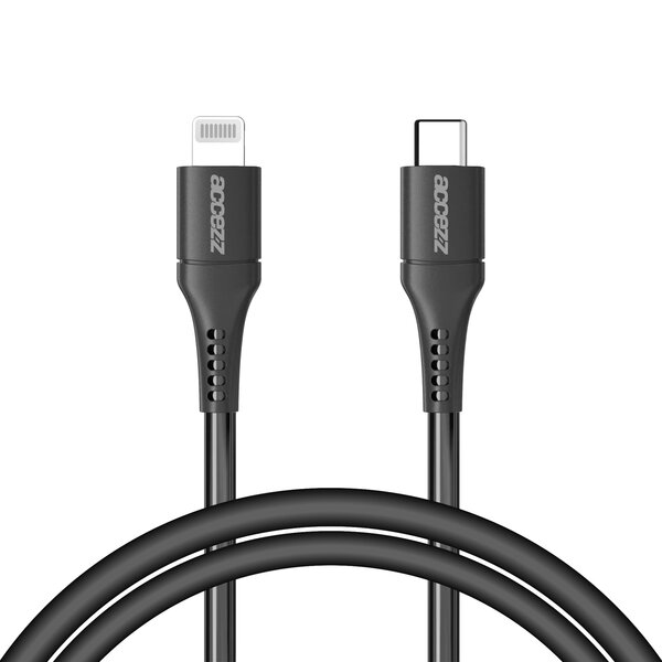 Accezz - Lightning vers USB-C c&acirc;ble - MFi certified - 1 m - Black
