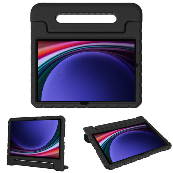 Accezz - Kidsproof Backcover met handvat voor Samsung Galaxy Tab S10 Lite / S9 11.0 inch / Tab S10 FE / S9 FE 10.9 inch - Black