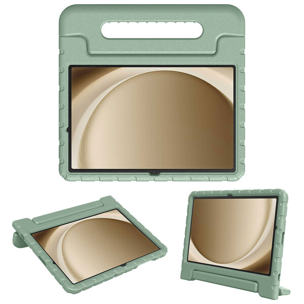 Accezz - Kidsproof Backcover met handvat voor Samsung Galaxy Tab A9 Plus - Olive Green