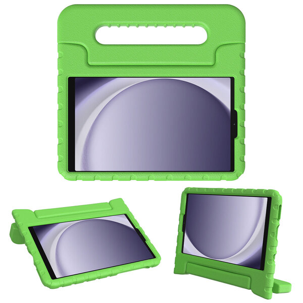 Accezz - Kidsproof Backcover met handvat voor Samsung Galaxy Tab A9 8.7 inch - Green