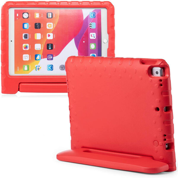 Accezz - Kidsproof Backcover with handvat for Apple iPad 9 (2021) 10.2 inch / iPad 8 (2020) 10.2 inch / iPad 7 (2019) 10.2 inch - Red