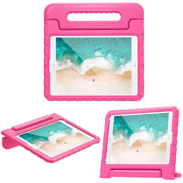 Accezz - Kidsproof Backcover met handvat voor Apple iPad 9 (2021) 10.2 inch / iPad 8 (2020) 10.2 inch / iPad 7 (2019) 10.2 inch - Pink