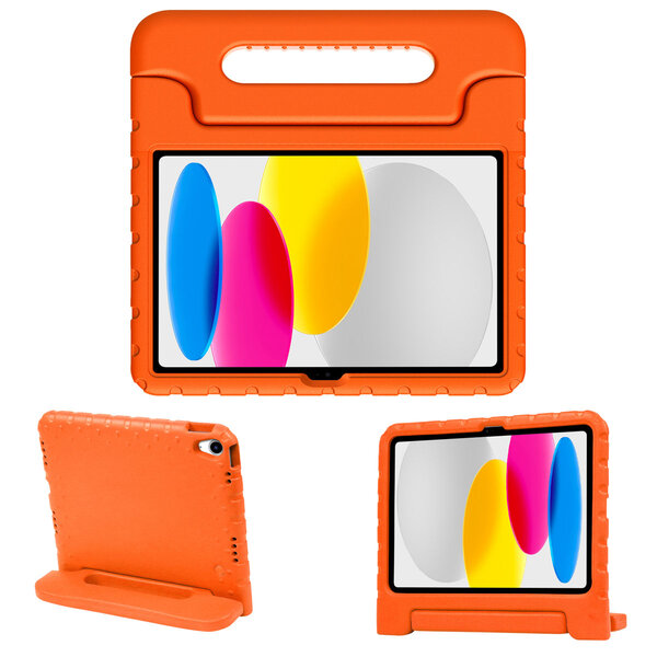 Accezz - Kidsproof Backcover met handvat voor Apple iPad 11 (2025) 11 inch A16 / iPad 10 (2022) 10.9 inch - Orange