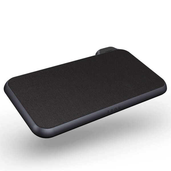 ZENS - Dual Device Wireless Charger - Liberty Serie - Fabric - Black