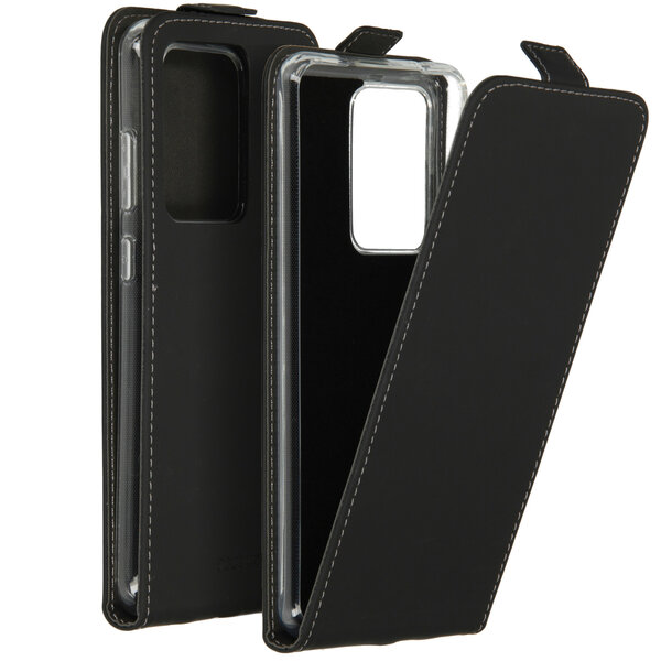 Accezz - Flipcase voor Samsung Galaxy S20 Ultra - Black