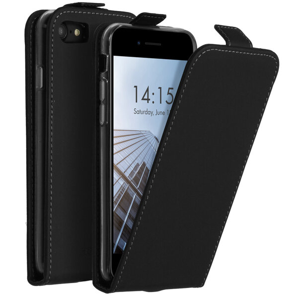 Accezz - Flipcase voor Apple iPhone SE (2022 / 2020) / 8 / 7 - Black
