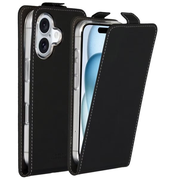 Accezz - Flipcase voor Apple iPhone 16 - Black