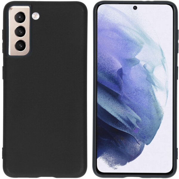 Accezz - Color Backcover voor Samsung Galaxy S21 - Black