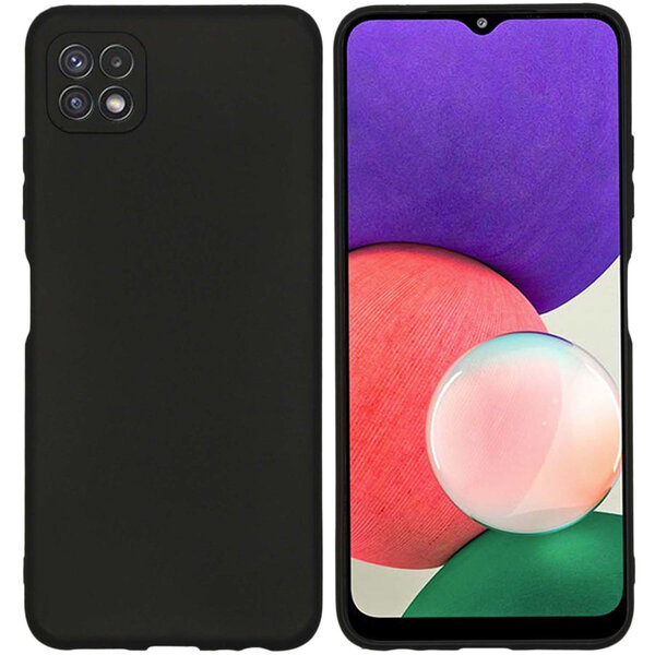 Accezz - Color Backcover voor Samsung Galaxy A22 (5G) - Black