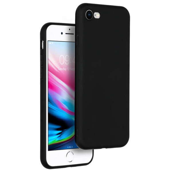Accezz - Color Backcover voor Apple iPhone SE (2022 / 2020) / 8 / 7 - Black