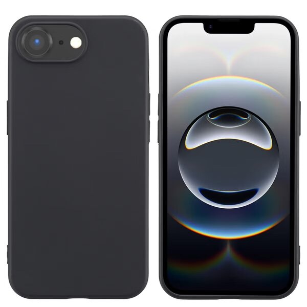 Accezz - Color Backcover voor Apple iPhone 16e - Black