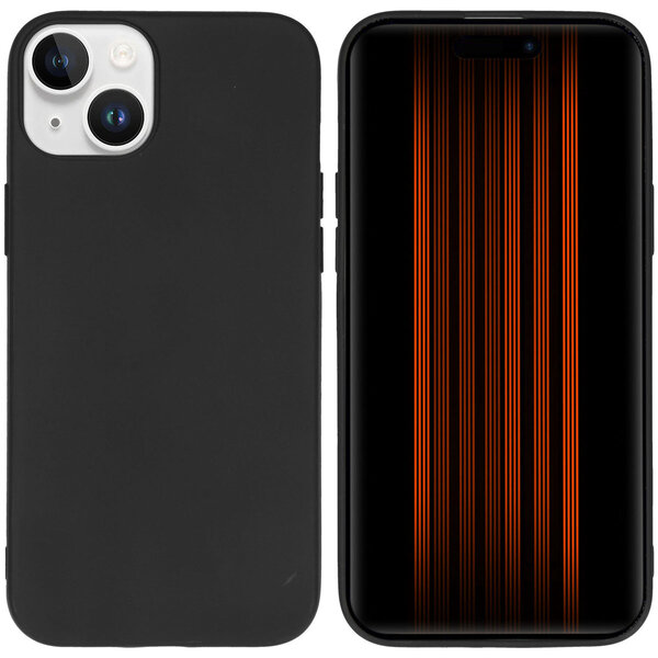 Accezz - Color Backcover voor Apple iPhone 15 Plus - Black