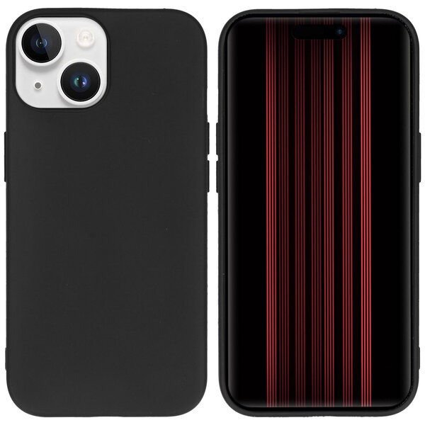 Accezz - Color Backcover voor Apple iPhone 15 - Black