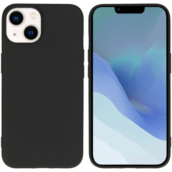 Accezz - Color Backcover voor Apple iPhone 14 - Black