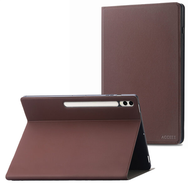 Accezz - Classic Case pour Samsung Galaxy Tab S10 Plus / Tab S9 FE Plus / Tab S9 Plus - Brown