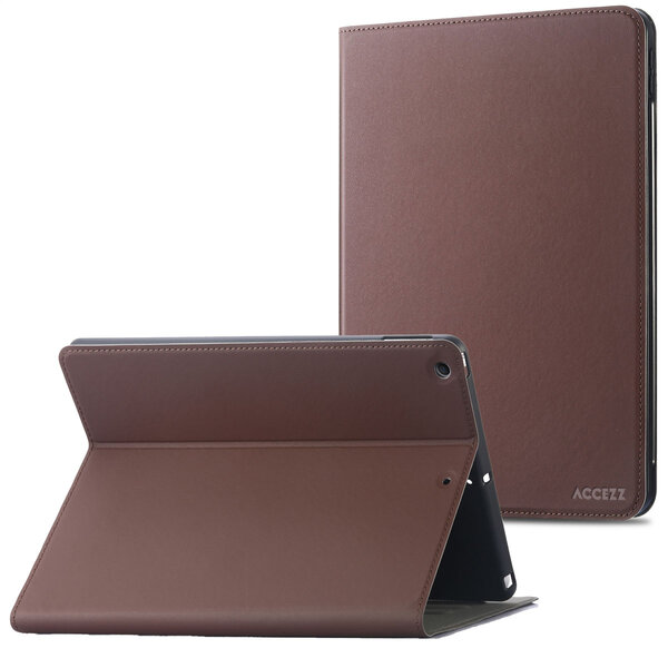 Accezz - Classic Case for Apple iPad 9 (2021) 10.2 inch / iPad 8 (2020) 10.2 inch / iPad 7 (2019) 10.2 inch - Brown