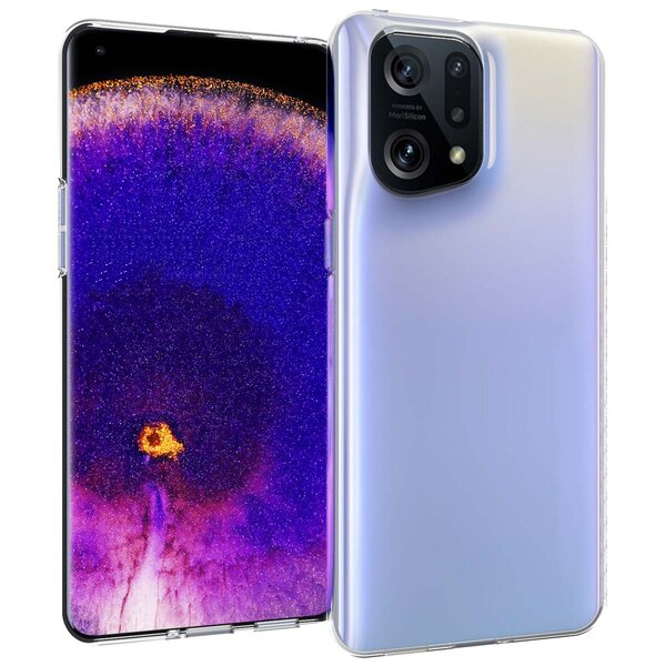 Accezz - Backcover voor OPPO Find X5 Pro 5G - Transparent