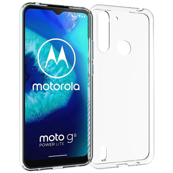 Accezz - Backcover voor Motorola Moto G8 Power Lite - Transparent