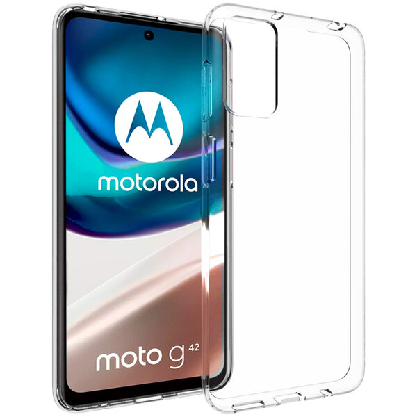 Accezz - Backcover voor Motorola Moto G42 - Transparent