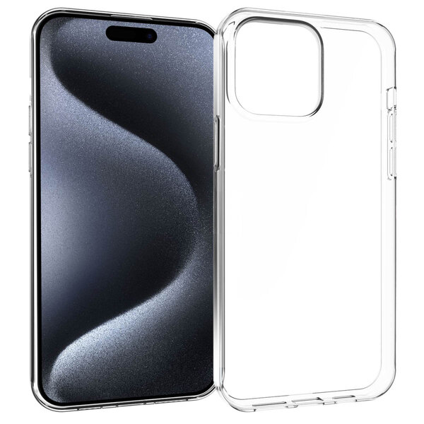 Accezz - Backcover voor Apple iPhone 15 Pro Max - Transparent