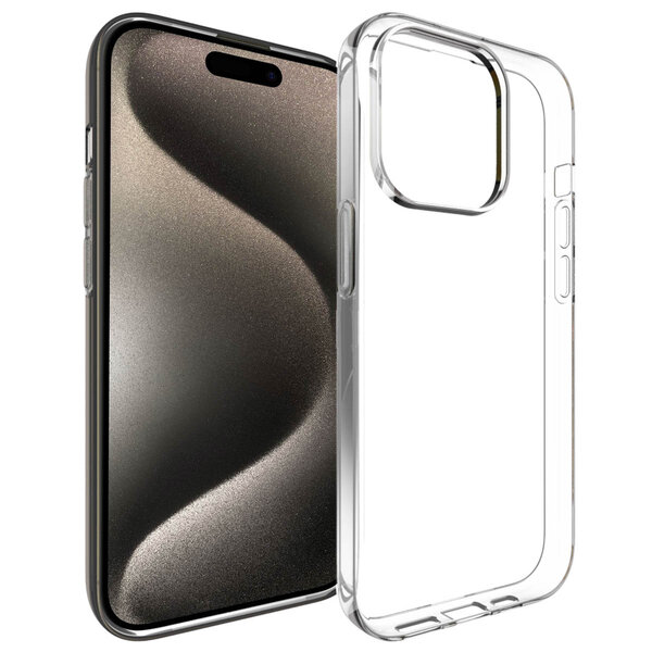 Accezz - Backcover voor Apple iPhone 15 Pro - Transparent