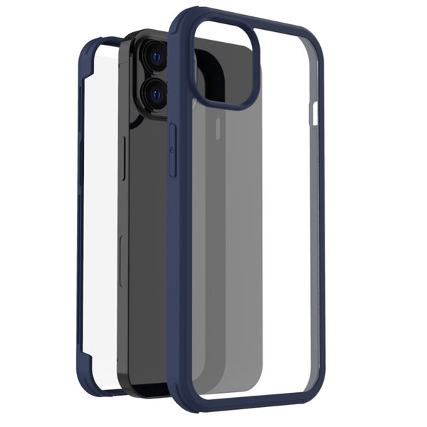 Accezz - 360&deg; Full Protective Cover voor Apple iPhone 14 Pro Max - Blue