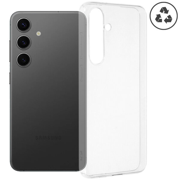 Accezz - 100% Recycled Backcover voor Samsung Galaxy S24 Plus - Transparent