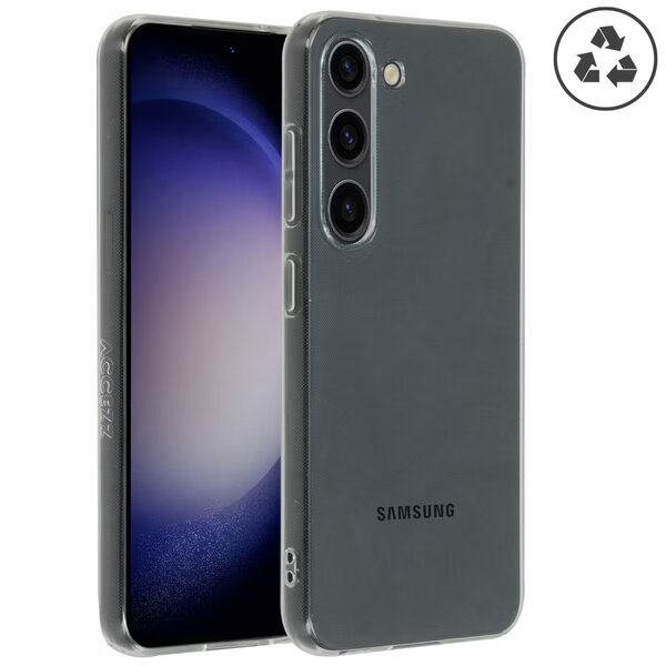 Accezz - 100% Recycled Backcover voor Samsung Galaxy S23 - Transparent