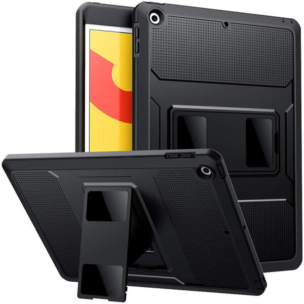 Accezz - Rugged Back Case voor Apple iPad 9 (2021) 10.2 inch / iPad 8 (2020) 10.2 inch / iPad 7 (2019) 10.2 inch - Black