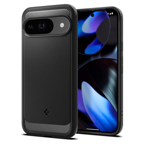 Spigen - Rugged Armor Backcover voor Google Pixel 9 / 9 Pro - Black